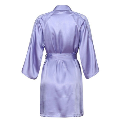 Baskije Silk Sateen Girl / Woman+ Above Knee Bathrobe with Pockets and Hood for Kids