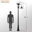Lampe solaire Everest sans creusage ni câblage - finition noire-1166908720