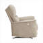  Fauteuil inclinable à bascule moderne moderne en velours brun ton bois pour le salon