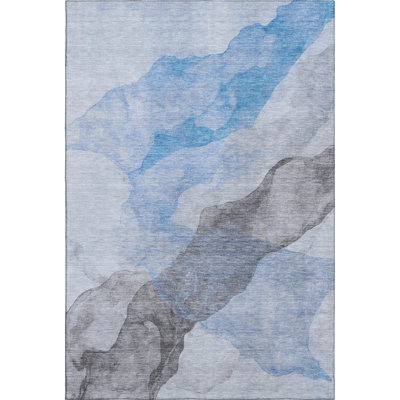 Premium Machine Washable Mayfield AMF2109 Abstract Rug