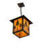 Luminaire suspendu rectangulaire 1 lumières lanterne Villagomez