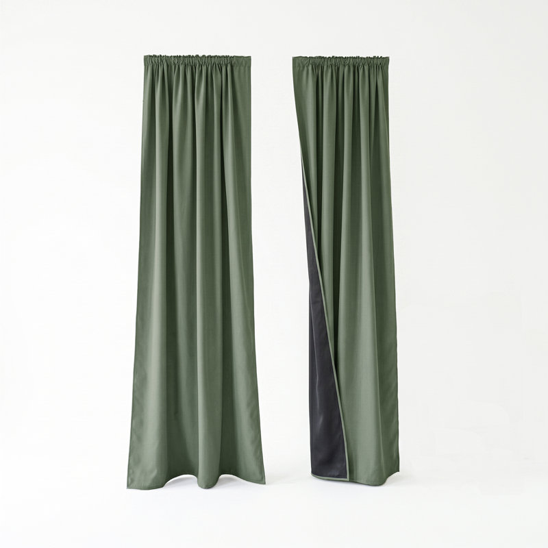 Room Darkening Blackout Curtain (Set of 2)