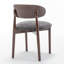 Chaise d'appoint rembourrée en bois massif-1795384392