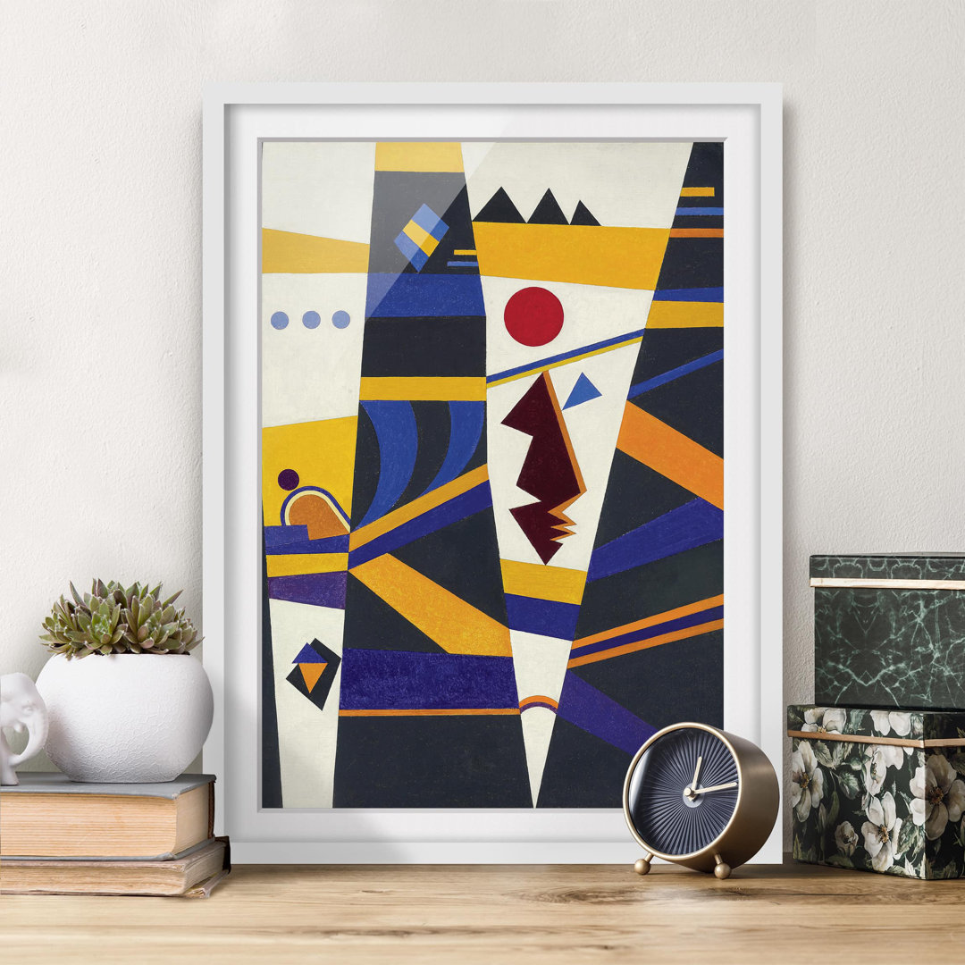 Gerahmtes Poster Bindung des Lebens von Wassily Kandinsky