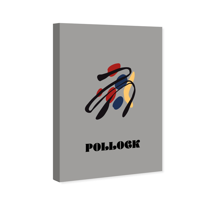 «Krislin The Jackson Pollock Sommaire sur toile» par Wynwood Studio Print, H 36 po x l 24 po x P 0,8 po