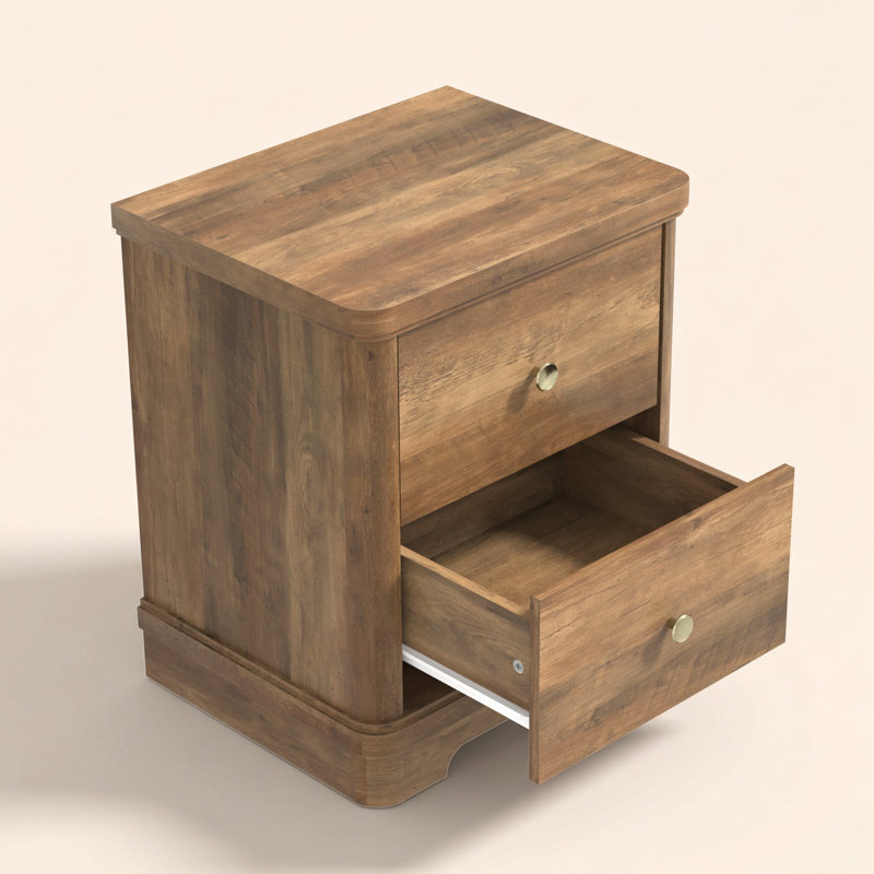 Table de chevet 2 tiroirs Burkhart