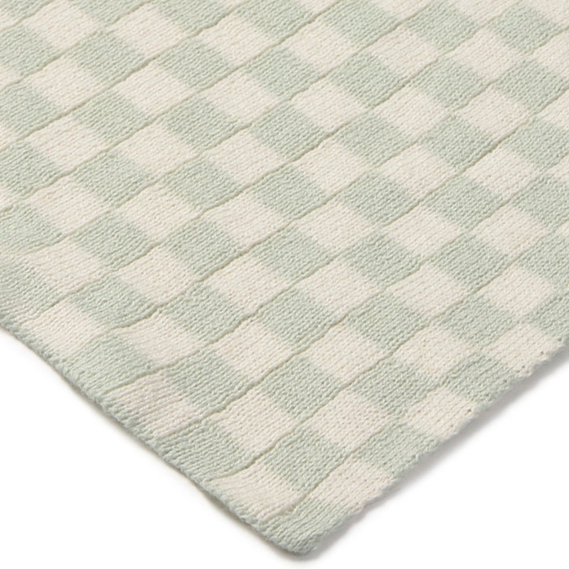 Carreaux de couverture tricotés, Bleu sauge