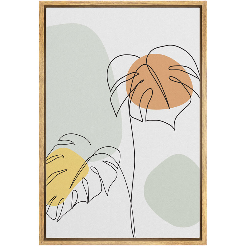 Cadre flottant, impression sur toile, H 24 po x l 16 po x P 1,5 po, Cadre brun