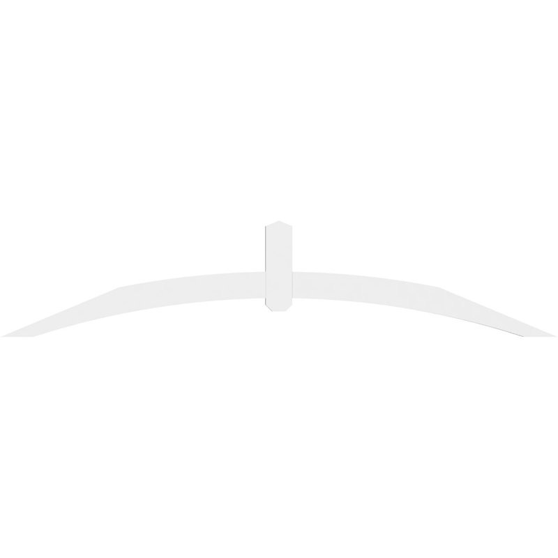 Support pour pignon en PVC Archdale, H 17,5 po x l 84 po (pas: 5/12), P 2 po x F 4 po