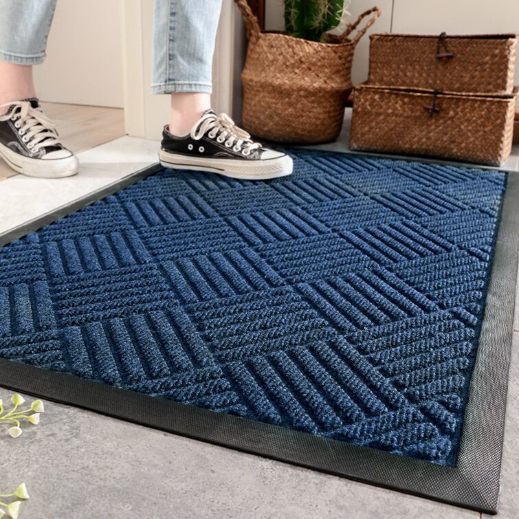 Doortex Ribmat Heavy Duty Indoor/Outdoor Entrance mat-24inchx36inch-Blue