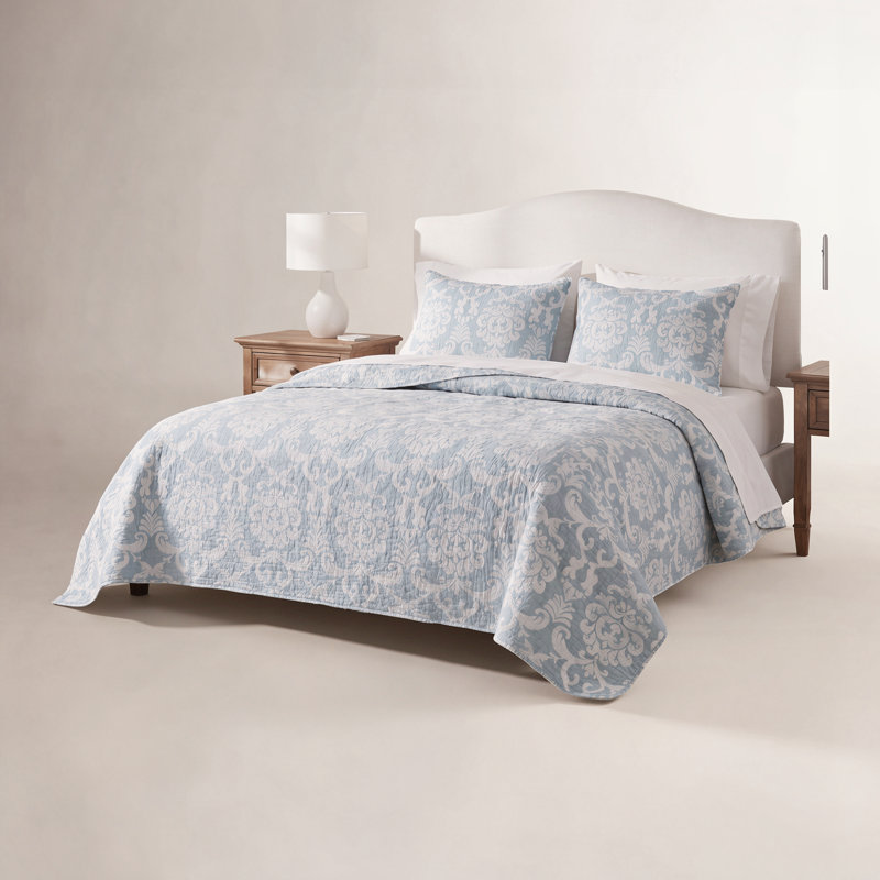 Providence Cotton Reversible Quilt, Queen Quilt, Chambray