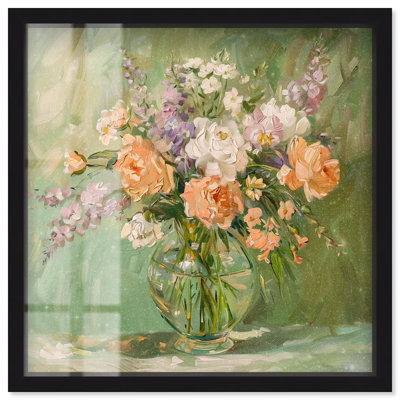 Vase and Greenery Shadowbox Print Trendy Cowboy Decor by Art Remedy