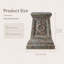 Statue de jardin en oxyde de magnésium rétro résistante aux intempéries-1941888648