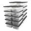 Ensemble de bacs de rangement en plastique 6 pintes Snaplock