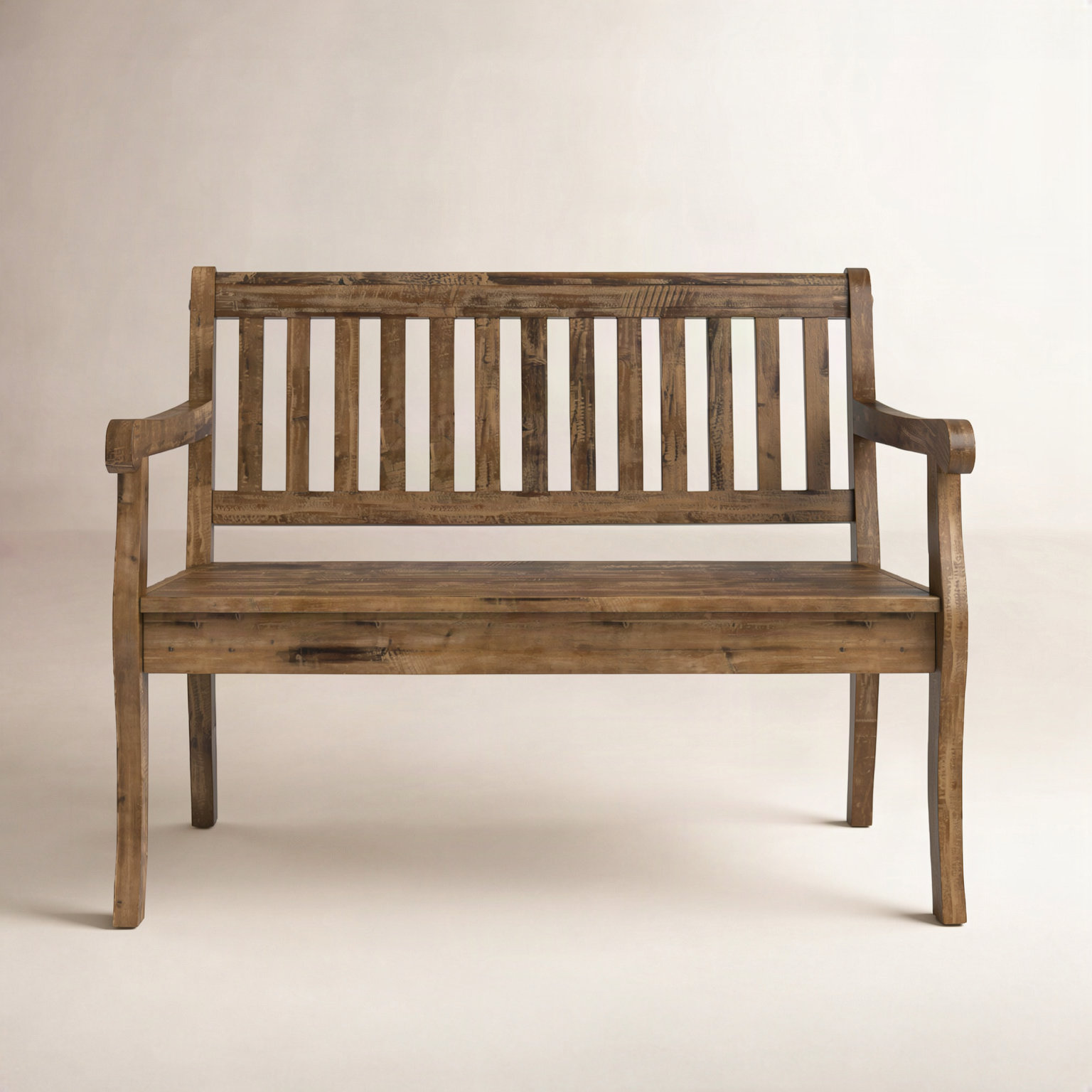 Castile Storage Bench, Distressed Brown