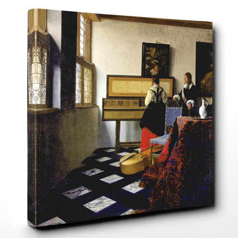 Johannes Vermeer - Wrapped Canvas Painting, 50cm H x 50cm W