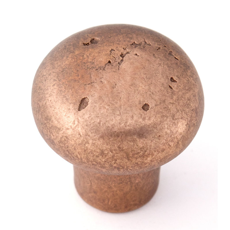 Poignée surdimensionnée pour champignon Sierra, Bronze rouillé, H 1,375 po x l 1,5 po x P 1,5 po
