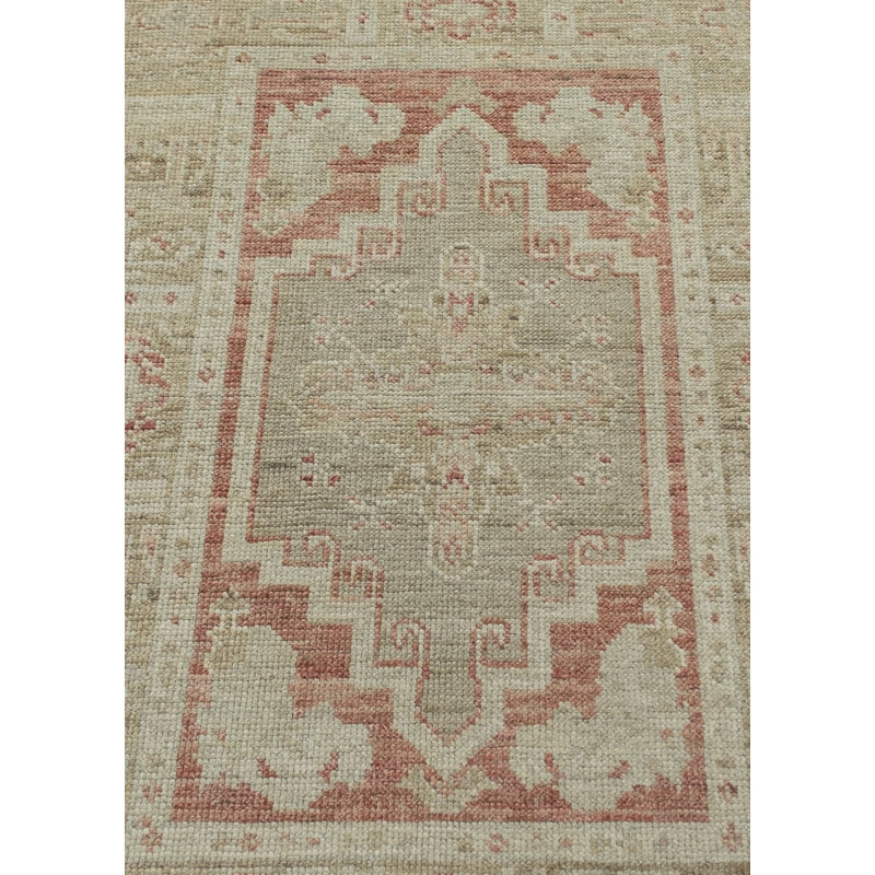 Tekara Hand Knotted Wool Area Rug in Gray