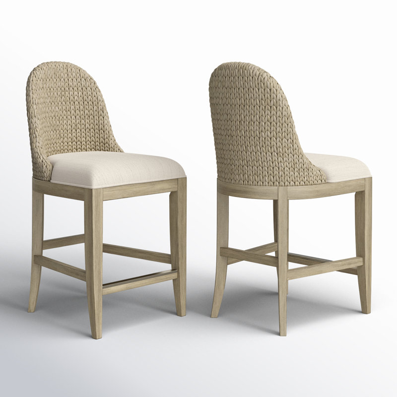 Adalyn Woven 25.25" Bar Stool