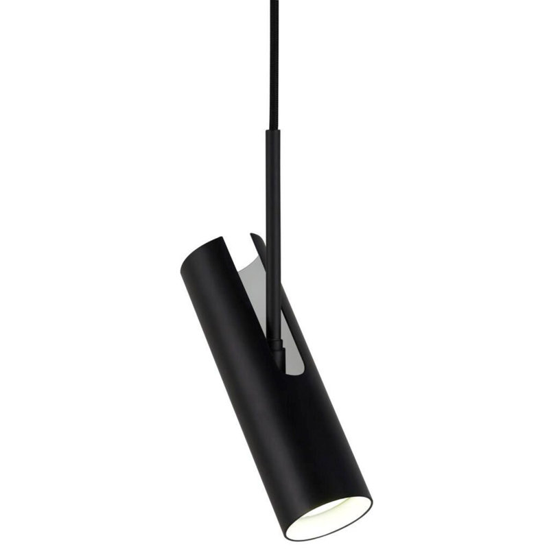 1 - Light Cylinder Pendant, Black