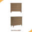 Grande commode à 4 tiroirs avec pied en bois massif, commode avec poignées de tiroir en métal brossé et design antique pour la chambre à coucher-922738015