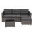 Gray Frame/Dark Gray Cushion