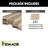 96'' Solid Wood Semi-Gloss without Installation Hardware Kit Barn Door-101123007