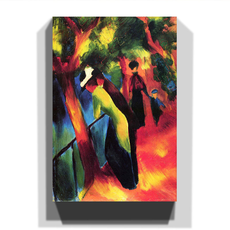 Sunny Way by August Macke - Wrapped Canvas, 100cm H x 70cm W