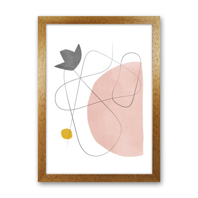 Abstraction With Grey Lines I - Print