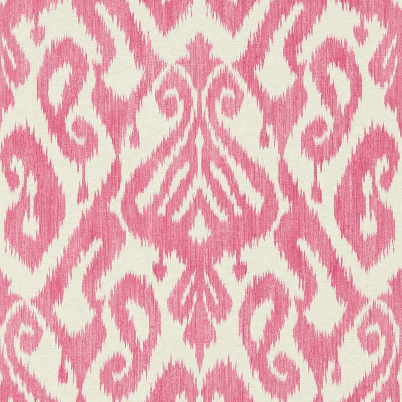 Kasuri 10.05m x 52cm Matte Wallpaper Roll, Pink