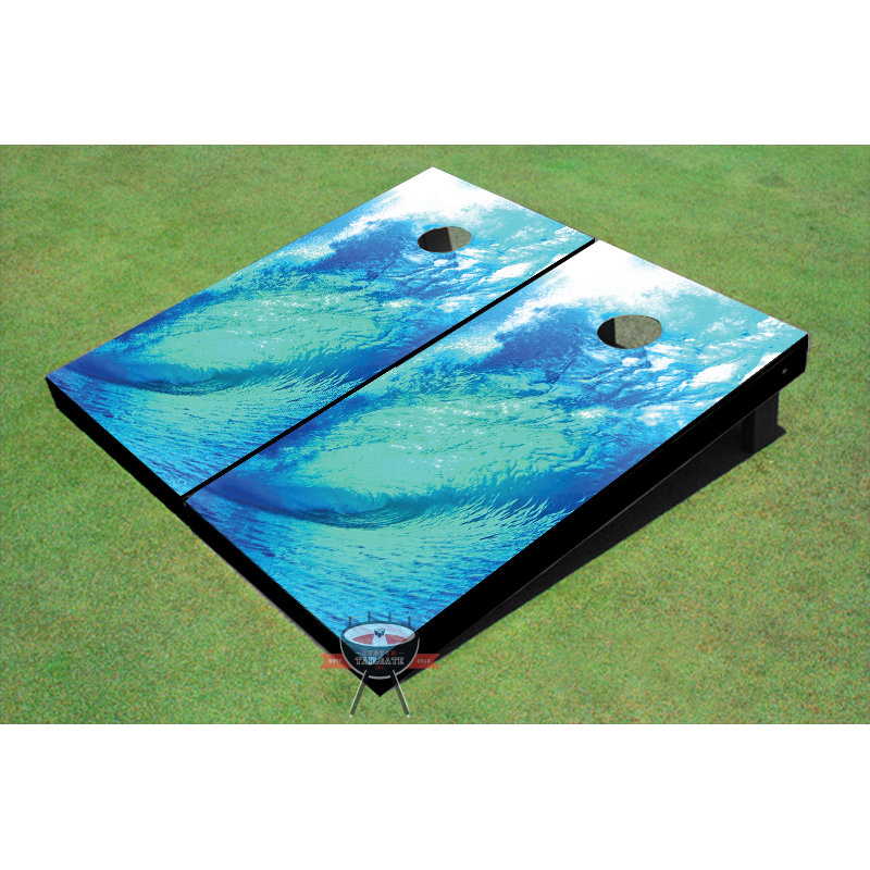 Ensemble de 2 panneaux de cornhole Big Wave 2 pi x 4 pi