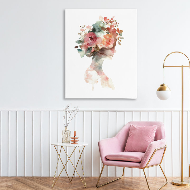 Toile de silhouette florale Dreamscape, design par Svetlana Aleynikova, H 30 po x l 24 po