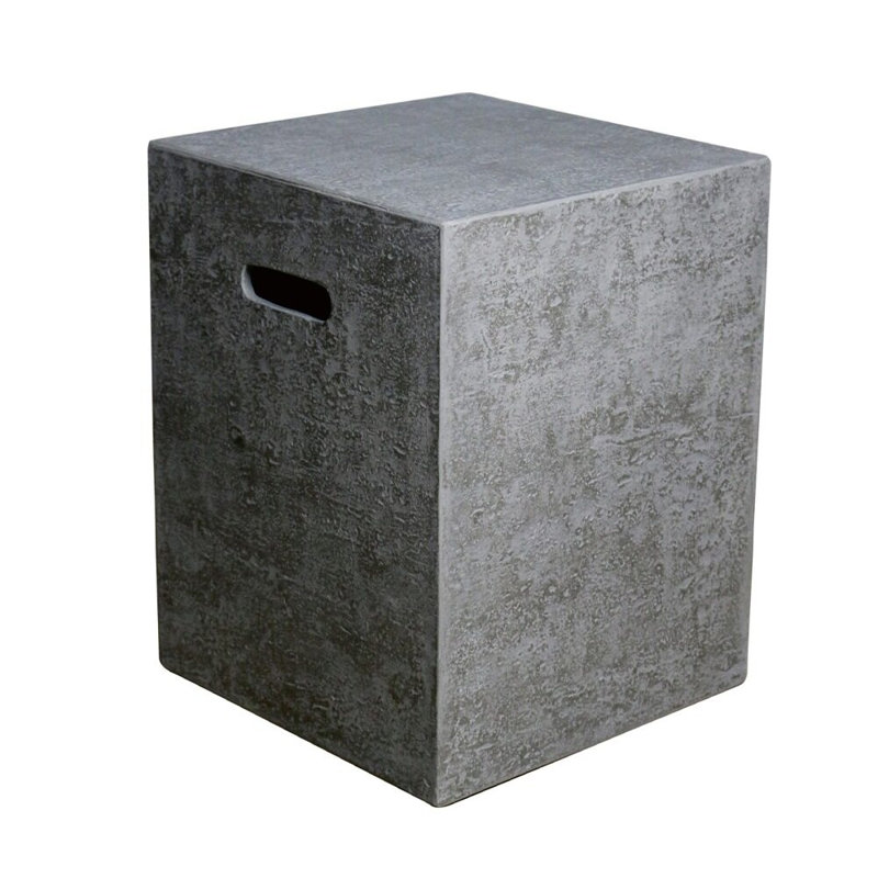 15.7'' x 20'' Concrete Propane Tank Cover, Light Gray