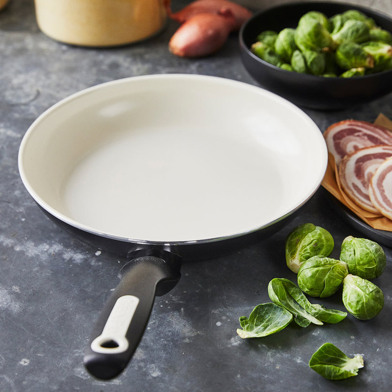 GreenPan Rio Healthy Ceramic Nonstick Frying Pan, 12" W, Black