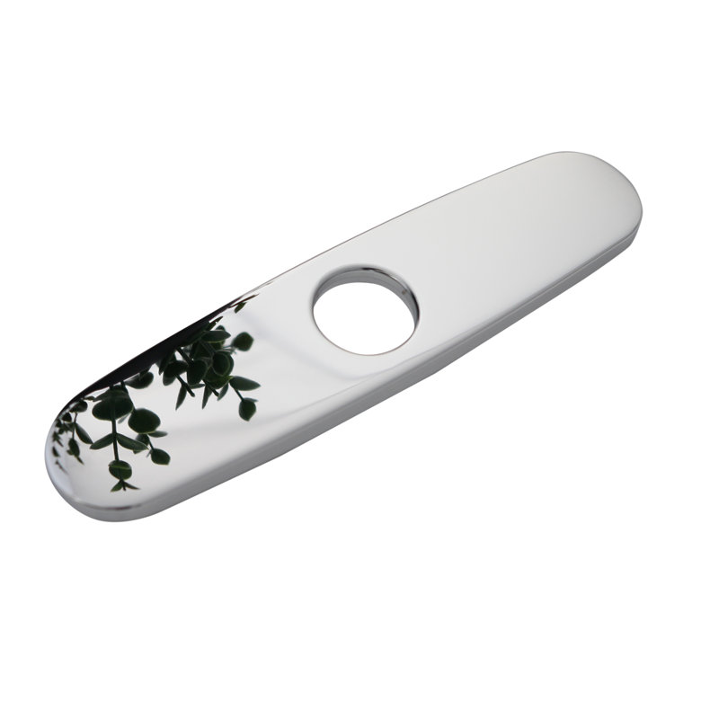 Écusson de plaque d'évier de cuisine, Chrome poli
