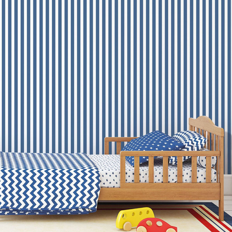 Deljan 10m x 53cm Matte Wallpaper Roll, Cobalt Blue