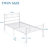 2 Set Bed Frame, 2 Pcs Twin Size Metal Platform Bedframe with Headboard & Footboard, Mattress Foundation with Steel Slat Support, Underbed Storage, No Box Spring Needed (Set of 2)-287594553