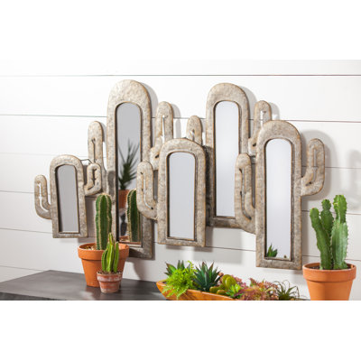 Miroir mural en métal cactus Mcclellan
