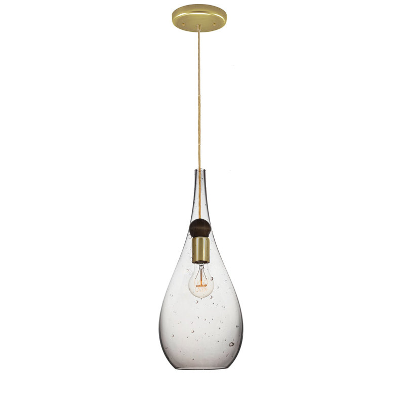 Earth 1 - Light Pendant, Seed, Brass Braided, 13" H x 6" W x 6" D