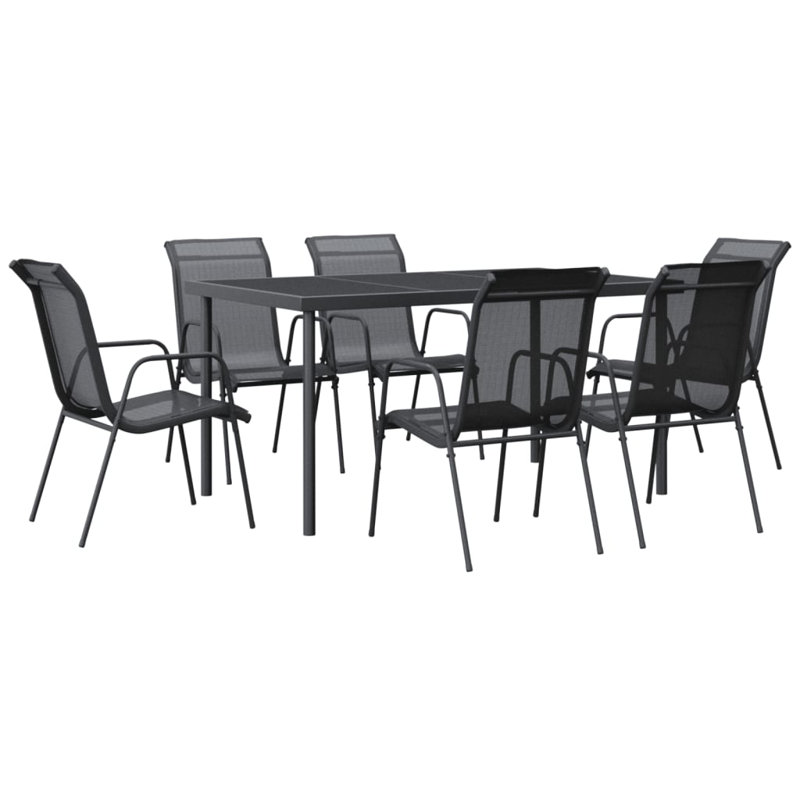 Gerta 6 - Person Patio Dining Set with Rectangular Table, 6, 59.1" Table Length