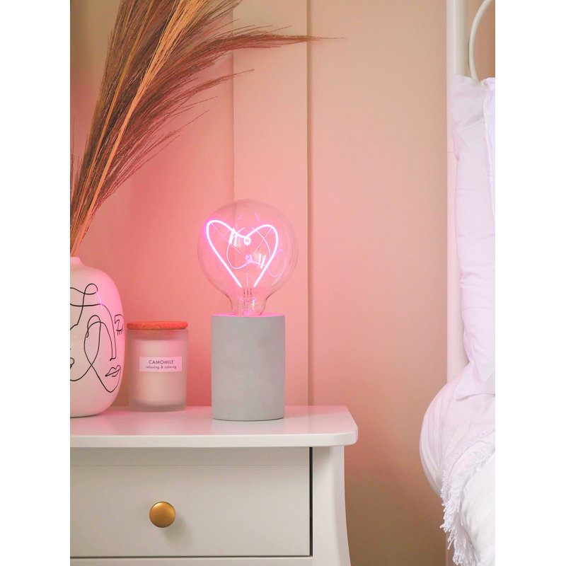 Pelcha Stone Desk Lamp, Pink