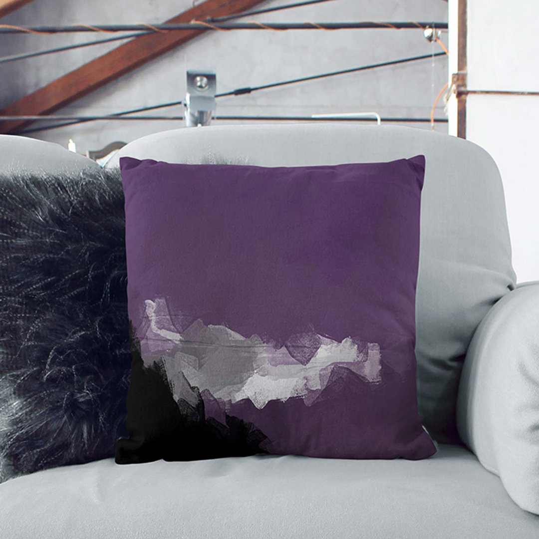 Cloud Blur Above the Forest Cushion with Filling