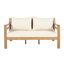 Ensemble de conversation d'extérieur en bois d'acacia avec coussins amovibles 5 pièces Zayric