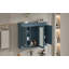 Armoire à miroir murale 35 pouces tout-en-un avec tablettes réglables, charnières à fermeture en douceur, pour le rangement de la salle de bain, du salon et de la chambre à coucher