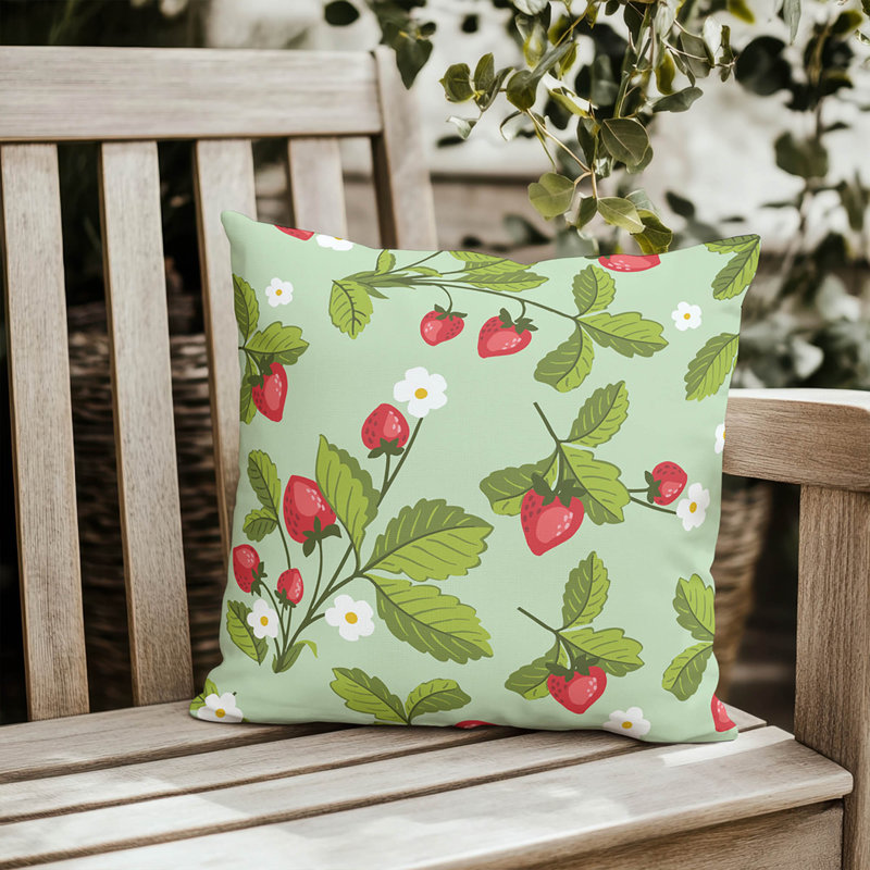 Palm Outdoor Pillow, 18"H x 18"W