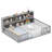 Montessori Floor Bed With Bookcase Storage Shelves & Safety Fence Rails-348732544-348732557
