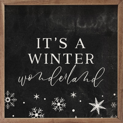«It's A Winter Wonderland Snowflakes» - noir