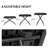 Patio Black Plastic Folding Table Adjustable Height