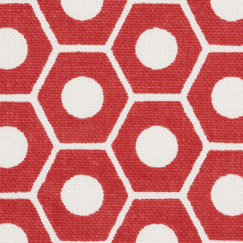 Tissu Schumacher x Studio Bon Queen B, Rouge