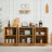 Modern Wavy Sideboard Cabinet with Curved Contour-1832063667